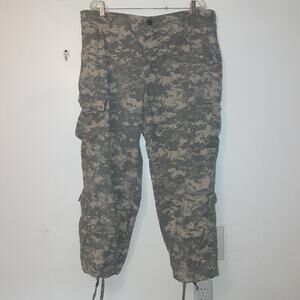 US Military Pants Mens Large Extra Short Digital Camo Army Trouser Ripstop